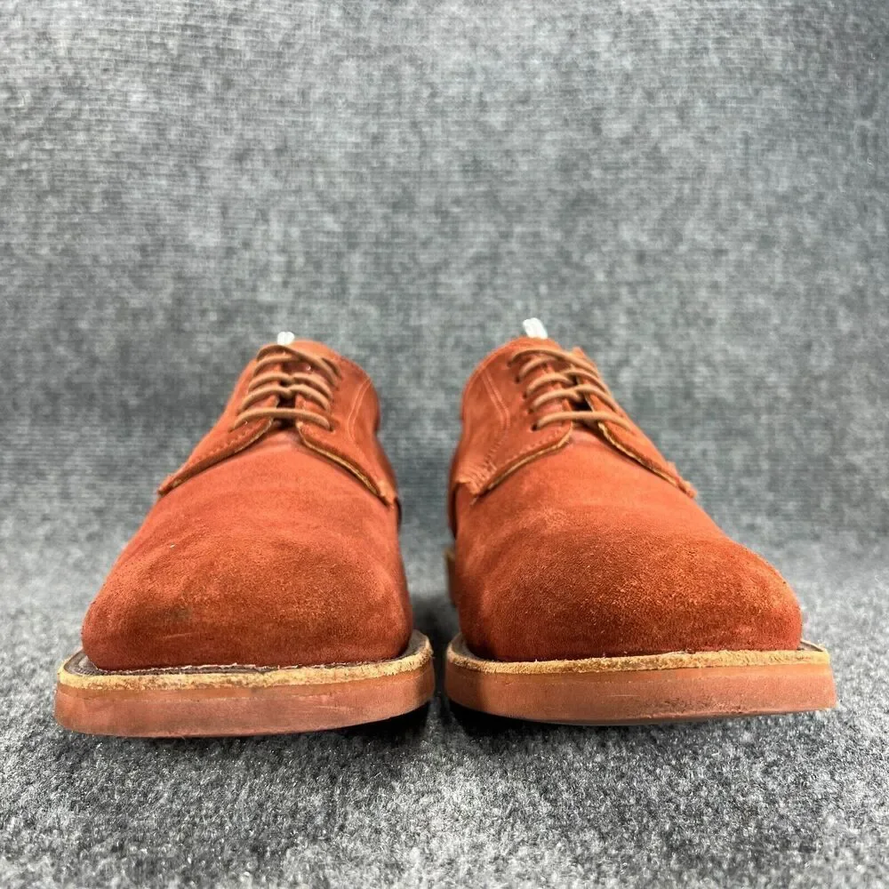 Walk-Over Geo E Keith Vintage Lace Up Oxford Shoes Mens 9 Burnt Orange Suede